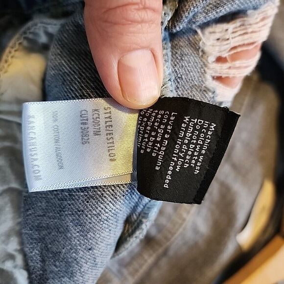 KanCan Denim Jean Jacket Women's Size S Destroyed Distressed Style KC5007M EUC - Picture 10 of 10